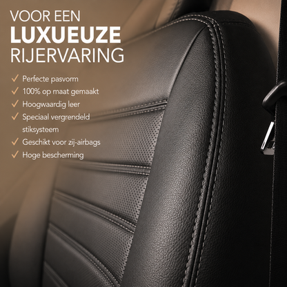 Sitzbezüge Citroen ë-Jumper 2021 - heute – Fezz Schwarz – Sitzbezüge aus Kunstleder – perfekte Passform (Sitz/Doppelsitzbank)