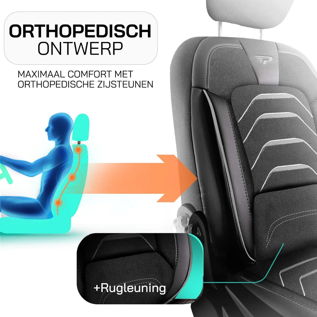 Bodrum stoelhoes, stoelhoezen voor Citroen E-Jumpy 2020 - heute, Schwarz Grau, Jacquardstoff Lederoptik, Sitz/Bank-ohne Vorbe