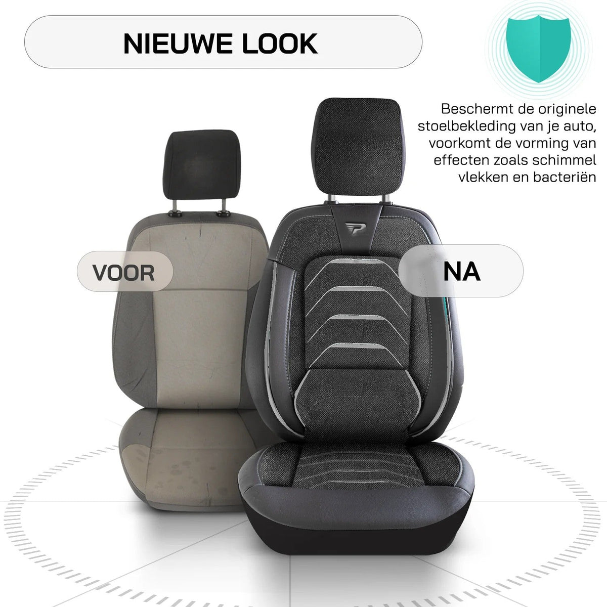 Bodrum stoelhoes, stoelhoezen voor Citroen E-Jumpy 2020 - heute, Schwarz Grau, Jacquardstoff Lederoptik, Sitz/Bank-ohne Vorbe