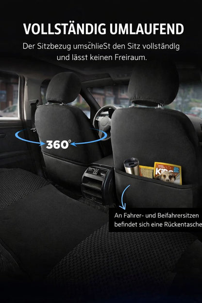 Sitzbezüge Ford Transit Custom 2012 - 2023 – Prestige schwarz – perfekte Passform (Sitz/Sitz)