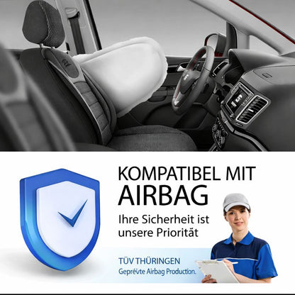 Sitzbezüge Ford Transit Custom 2012 - 2023 – Prestige schwarz – perfekte Passform (Sitz/Sitz)